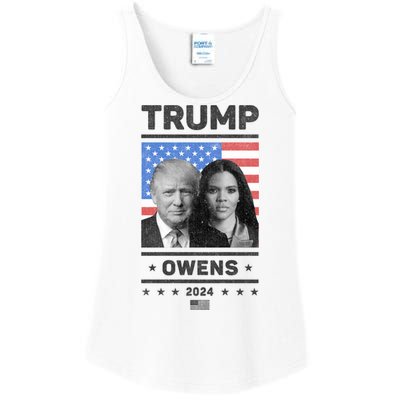 President Donald Trump And Vice President Candace Owens 2024 Ladies Essential Tank