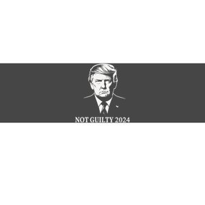 President Donald Trump Mugshot 2024 Not Guilty Supporter Bumper Sticker