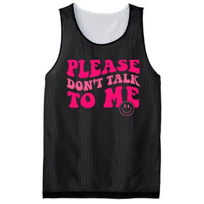 Please DonT Talk To Me Groovy Mesh Reversible Basketball Jersey Tank