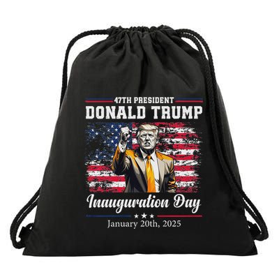 President Donald Trump Inauguration Day 2025 Drawstring Bag