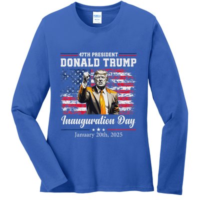 President Donald Trump Inauguration Day 2025 Ladies Long Sleeve Shirt