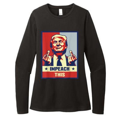 Pro Donald Trump Gifts Republican Conservative Impeach This Womens CVC Long Sleeve Shirt