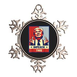 Pro Donald Trump Gifts Republican Conservative Impeach This Metallic Star Ornament