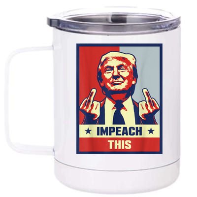 Pro Donald Trump Gifts Republican Conservative Impeach This 12 oz Stainless Steel Tumbler Cup