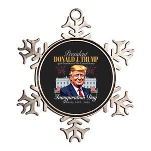 President Donald Trump Inauguration Day 2025 Inauguration Trump 47th President Metallic Star Ornament