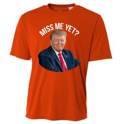 President Donald Trump Miss Me Yet Funny Political 2024 Cooling Performance Crew T-Shirt