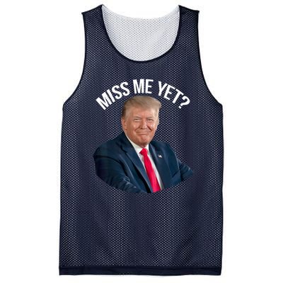 President Donald Trump Miss Me Yet Funny Political 2024 Mesh Reversible Basketball Jersey Tank