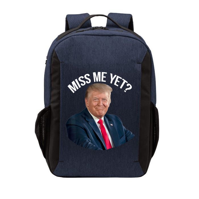 President Donald Trump Miss Me Yet Funny Political 2024 Vector Backpack