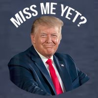 President Donald Trump Miss Me Yet Funny Political 2024 Vector Backpack