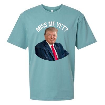 President Donald Trump Miss Me Yet Funny Political 2024 Sueded Cloud Jersey T-Shirt