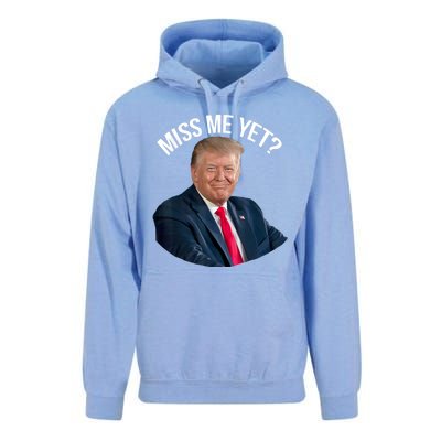 President Donald Trump Miss Me Yet Funny Political 2024 Unisex Surf Hoodie