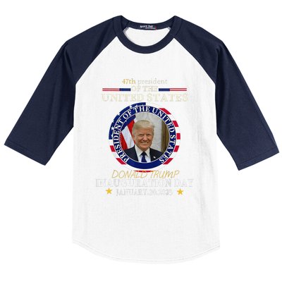 President Donald Trump Inauguration Day 2025 Baseball Sleeve Shirt