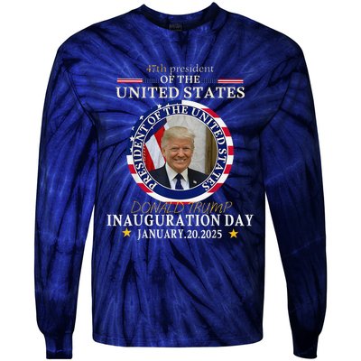 President Donald Trump Inauguration Day 2025 Tie-Dye Long Sleeve Shirt