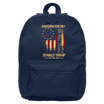 President Donald Trump Inauguration Day 2025 Memorabilia 16 in Basic Backpack