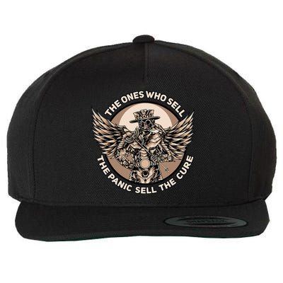 Plague Doctor The Ones Who Sell The Panic Sell The Cure Wool Snapback Cap