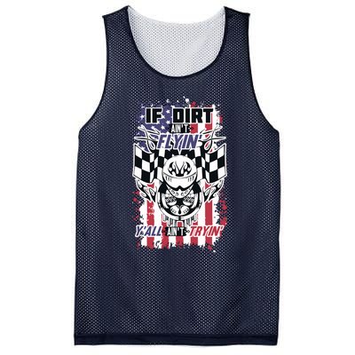 Patriotic Dirt Track Motocross & Stock Car Racing Mesh Reversible Basketball Jersey Tank