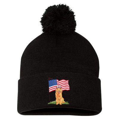 Preppy Donald Trump Election 2024 90s Preppy Republican Pom Pom 12in Knit Beanie