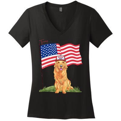 Preppy Donald Trump Election 2024 90s Preppy Republican Women's V-Neck T-Shirt