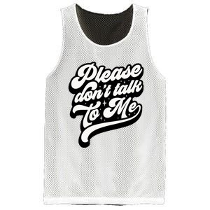 Please DonT Talk To Me Mesh Reversible Basketball Jersey Tank