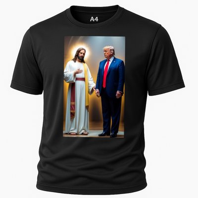 Pro Donald Trump Jesus Christianity Cooling Performance Crew T-Shirt