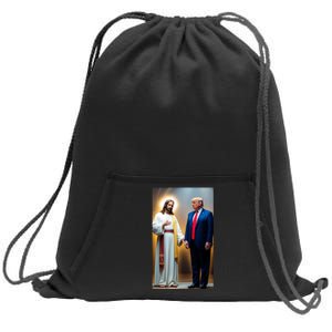 Pro Donald Trump Jesus Christianity Sweatshirt Cinch Pack Bag