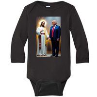 Pro Donald Trump Jesus Christianity Baby Long Sleeve Bodysuit