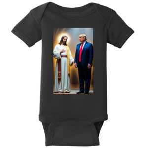 Pro Donald Trump Jesus Christianity Baby Bodysuit