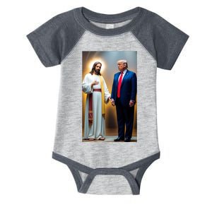 Pro Donald Trump Jesus Christianity Infant Baby Jersey Bodysuit