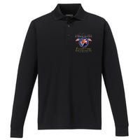 President Donald Trump Inauguration Day 2025 47th Usa Flag Performance Long Sleeve Polo