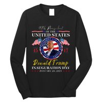 President Donald Trump Inauguration Day 2025 47th Usa Flag Long Sleeve Shirt