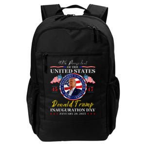 President Donald Trump Inauguration Day 2025 47th Usa Flag Daily Commute Backpack