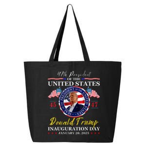 President Donald Trump Inauguration Day 2025 47th Usa Flag 25L Jumbo Tote