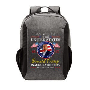 President Donald Trump Inauguration Day 2025 47th Usa Flag Vector Backpack