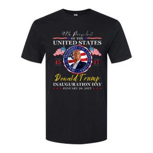 President Donald Trump Inauguration Day 2025 47th Usa Flag Softstyle CVC T-Shirt