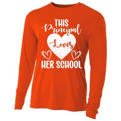 Principals Day This Principal Loves Her School Principal Day Gift Cooling Performance Long Sleeve Crew