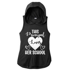 Principals Day This Principal Loves Her School Principal Day Gift Ladies PosiCharge Tri-Blend Wicking Draft Hoodie Tank