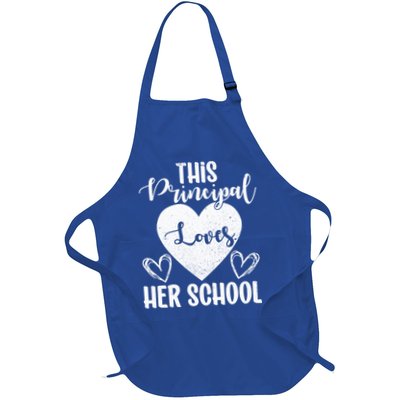 Principals Day This Principal Loves Her School Principal Day Gift Full-Length Apron With Pockets