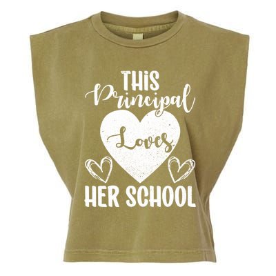 Principals Day This Principal Loves Her School Principal Day Gift Garment-Dyed Women's Muscle Tee