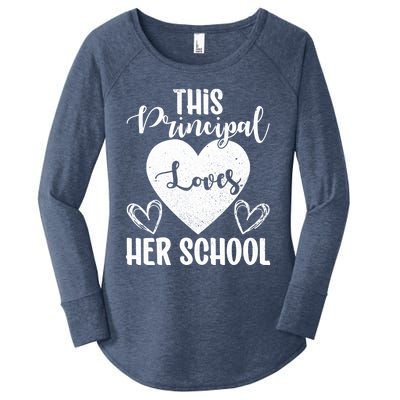 Principals Day This Principal Loves Her School Principal Day Gift Women's Perfect Tri Tunic Long Sleeve Shirt