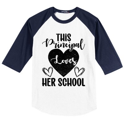 Principals Day This Principal Loves Her School Principal Day Gift Baseball Sleeve Shirt