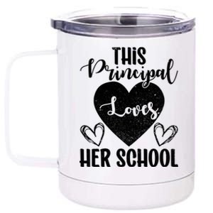 Principals Day This Principal Loves Her School Principal Day Gift 12 oz Stainless Steel Tumbler Cup