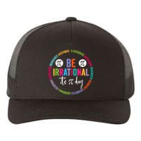 Pi Day Teacher Vintage 3.14 Pi Digits Happy Spiral Pi Day Yupoong Adult 5-Panel Trucker Hat