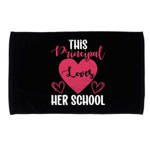 Principals Day This Principal Loves Her School Principal Day Gift Microfiber Hand Towel