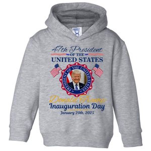 President Donald Trump Inauguration Day 2025 Memorabilia Toddler Hoodie