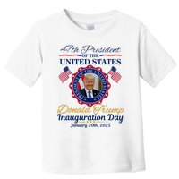 President Donald Trump Inauguration Day 2025 Memorabilia Toddler T-Shirt