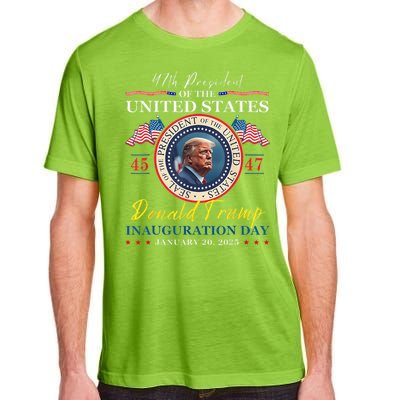 President Donald Trump Inauguration Day 2025 47th Usa Flag Adult ChromaSoft Performance T-Shirt