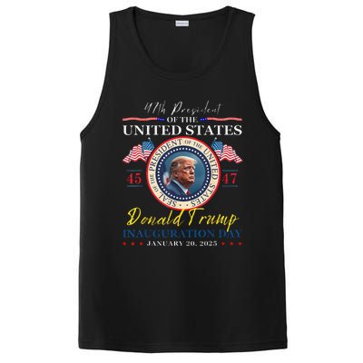 President Donald Trump Inauguration Day 2025 47th Usa Flag PosiCharge Competitor Tank