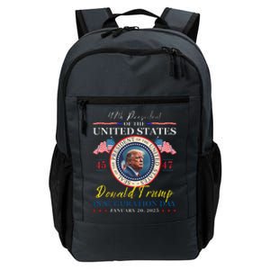 President Donald Trump Inauguration Day 2025 47th Usa Flag Daily Commute Backpack