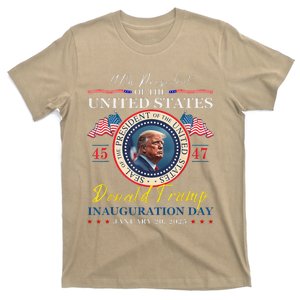 President Donald Trump Inauguration Day 2025 47th Usa Flag T-Shirt