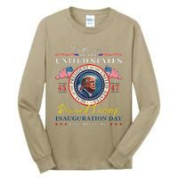 President Donald Trump Inauguration Day 2025 47th Usa Flag Tall Long Sleeve T-Shirt